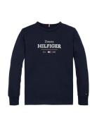 Monotype 1985 Reg Tee Ls Tops T-shirts Long-sleeved T-Skjorte Navy Tommy Hilfiger