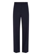 Cool Wool Relaxed Straight Pant Bottoms Trousers Straight Leg Navy Tommy Hilfiger