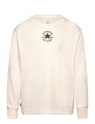 Lk-L/S Knit Top Sport T-shirts Long-sleeved T-Skjorte Cream Converse