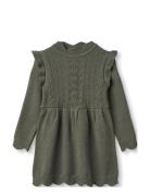 Alilly Dress Dresses & Skirts Dresses Casual Dresses Long-sleeved Casual Dresses Green Fliink