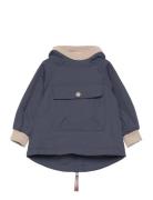 Matbabyvito Fleece Lined Spring Anorac. Grs Outerwear Jackets & Coats Anoraks Navy MINI A TURE