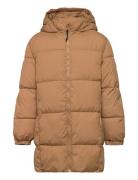 Quilted Long Coat Foret Jakke Brown Mango