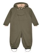 Matwisti Fleece Lined Snowsuit. Grs Outerwear Coveralls Snow-ski Coveralls & Sets Green MINI A TURE