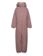 Matwanni Fleece Lined Snowsuit. Grs Outerwear Coveralls Snow-ski Coveralls & Sets Pink MINI A TURE