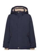 Matadyanko Fleece Lined Winter Jacket. Grs Outerwear Jackets & Coats Winter Jackets Navy MINI A TURE