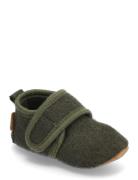 Prewalker Wool Shoes Pre-walkers - Beginner Shoes  Khaki Green Mikk-line