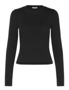 Everyday Regular Long Sleeve Tee Tops T-shirts & Tops Long-sleeved Black Organic Basics