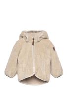 Wp Teddy Jacket W Ears Outerwear Fleece Outerwear Fleece Jackets Beige Mikk-line