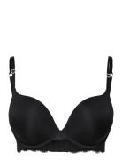 Bra Malva Iris Heart Strap Cl Lingerie Bras & Tops Push Up Bras Black Lindex