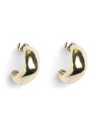 Fpbella Small Hoop Plated Noos Accessories Jewellery Earrings Hoops Gold Pieces