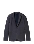 Pique Blazer Suits & Blazers Blazers Single Breasted Blazers Navy Tom Tailor