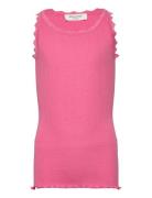 Rkbeatha Sl Strap Lace Top Tops T-shirts Sleeveless Pink Rosemunde Kids