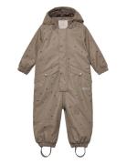 Thermo Rainsuit Aiko Outerwear Coveralls Rainwear Coveralls Beige Wheat