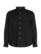 Core Flex Poplin Solid Rf Shirt Tops Shirts Casual Black Tommy Hilfiger