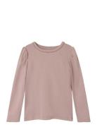 Nmfnigella Ls Slim Top Tops T-shirts Long-sleeved T-Skjorte Purple Name It