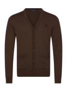 Classic Cardigan Tops Knitwear Cardigans Brown Fred Perry