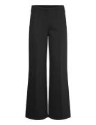 Viscose Bonded Tailored Pant Bottoms Trousers Wide Leg Black Calvin Klein