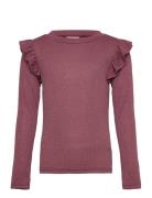 Tnfarah L_S Tee Tops T-shirts Long-sleeved T-Skjorte Purple The New