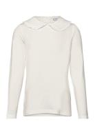 Hcalma - T-Shirt Tops T-shirts Long-sleeved T-Skjorte White Hust & Claire