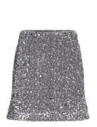 Rosetti Sequin Skirt Skirts Short Skirts Silver Bubbleroom