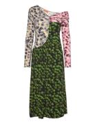 Shoulder Long Sleeve Dress, 225 Designers Maxi Dress Multi/patterned STINE GOYA