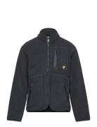 Microfleece Zip Through Outerwear Fleece Outerwear Fleece Jackets Navy Lyle & Scott