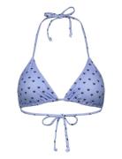 Triangle Bikini Top Swimwear Bikinis Bikini Tops Triangle Bikinitops Blue Rosemunde