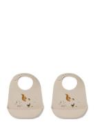 Tilda Silic Bib 2-Pack Baby & Maternity Baby Feeding Bibs Sleeveless Bibs Cream Liewood