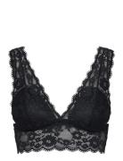 Bra Iris Lace Bralette Lingerie Bras & Tops Soft Bras Bralette Black Lindex