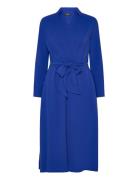 Surplice Georgette Midi Dress Designers Knee-length & Midi Blue Lauren Ralph Lauren