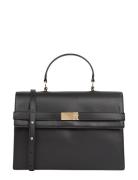 Th Heritage Flap Satchel Bags Small Shoulder Bags-crossbody Bags Black Tommy Hilfiger