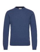 Cfkarl Lambswool Crew Neck Kni Tops Knitwear Round Necks Blue Casual Friday