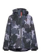 Chamonix Jkt Jr Sport Snow-ski Clothing Snow-ski Jacket Black Five Seasons