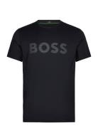 Tee Active Sport Men Sports Clothes Sport Tops Sport T-Skjorte Black BOSS