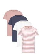 Tngirls Basic S_S Tee Multi Pack Tops T-Kortærmet Skjorte Multi/patterned The New