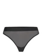 Mesh Thong G-streng Undertøj Black Organic Basics