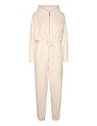 Fleece Sie Pyjamas Nattøj Cream Hunkemöller