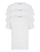 3 Pack T-Shirts Tops T-Kortærmet Skjorte White Denim Project