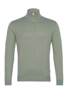 Jjeemil Knit Half Zip Noos Tops Knitwear Half Zip Jumpers Green Jack & J S