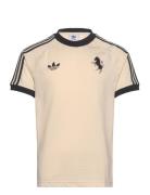 Juventus Adicolor Classics 3 Stripe Tshirt Sport Men Men Sports Clothes Sport Tops Sport T-Skjorte Beige Adidas Performance