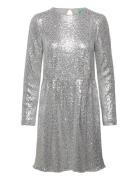 Dress Kort Kjole Silver United Colors Of Benetton