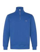 Reg Shield Half Zip Sweat Tops Sweatshirts & Hoodies Sweatshirts Blue GANT