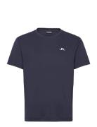 Ade T-Shirt Sport Men Sports Clothes Sport Tops Sport T-Skjorte Navy J. Lindeberg