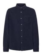 Regular-Fit Corduroy Shirt Tops Shirts Long-sleeved Shirts Navy Mango