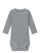 Nbnrica Ls Slim Body Bodies Long-sleeved Grey Name It