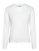 Essence Standard Long Sleeve Tops T-shirts & Tops Long-sleeved White Weekday