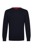 Scoult Tops Knitwear Round Necks Navy HUGO