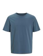 Jjeorganic Basic Tee Ss O-Neck Noos Tops T-Kortærmet Skjorte Blue Jack & J S