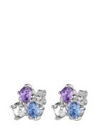 Viena Ss Blue/Violet Accessories Jewellery Earrings Studs Multi/patterned Dyrberg/Kern