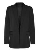 Vmnila Ls Slim Blazer Noos Blazers Single Breasted Blazers Black Vero Moda